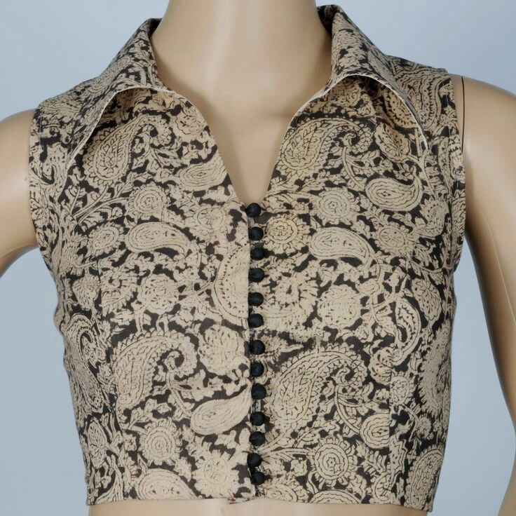 15 Stunning Collar Neck Blouse Designs for all Seasons Bling Sparkle